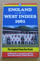 England v West Indies 1981: The England Team Tour Book.