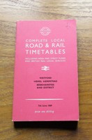 Complete Local Road and Rail Timetables - Watford, Hemel Hempstead, Berkhamsted and District - 7th June 1969.