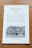 An Account of Rowley's House, Shrewsbury.